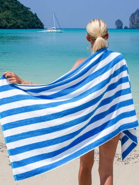 striped beach towels