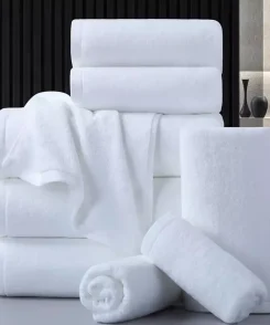 white bath towel set