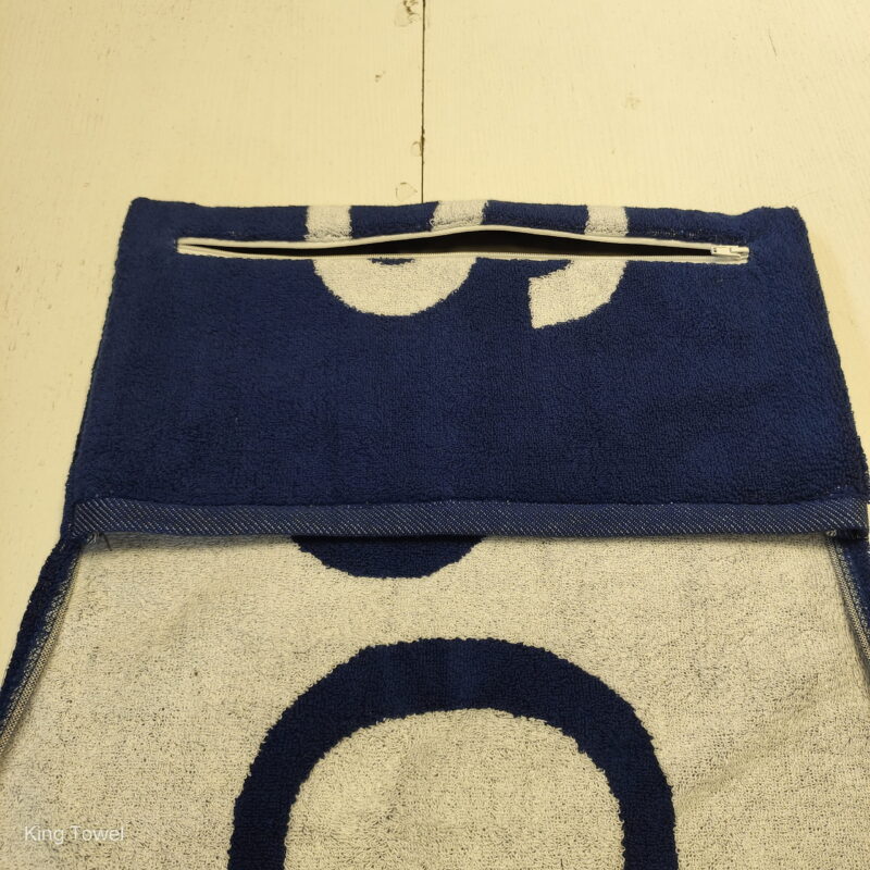 zipper pocket sports towel