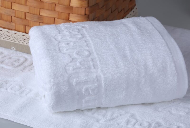 jacquard embossed bath towels